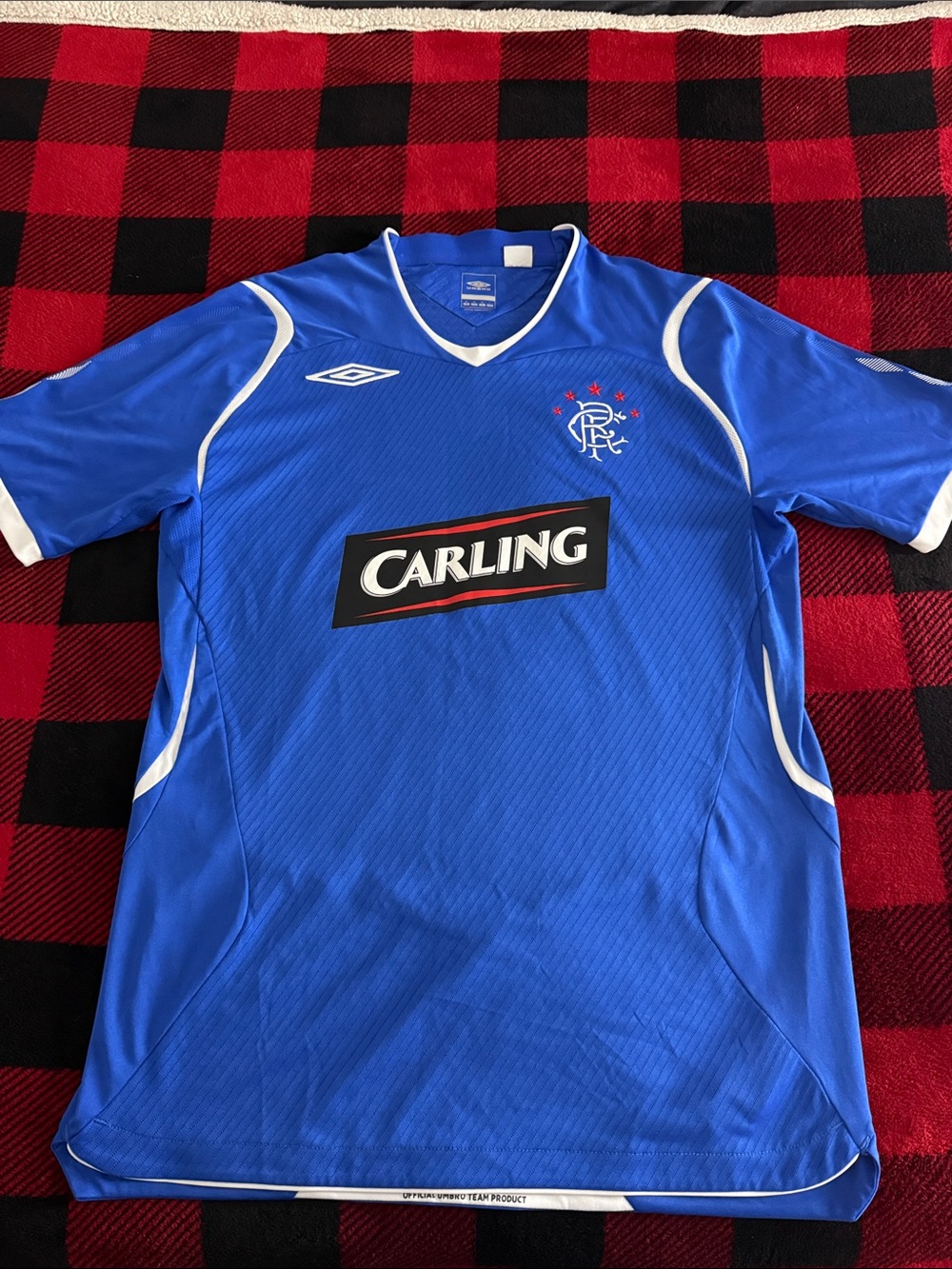 VINTAGE Rangers FC 2008-09 Scottish Premiership Umbro Home Jersey